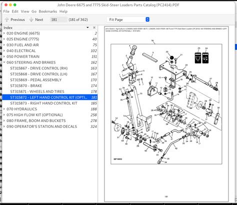 deere skid steer replacement parts